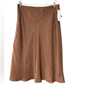 Brown Polka Dot Women's Skirt